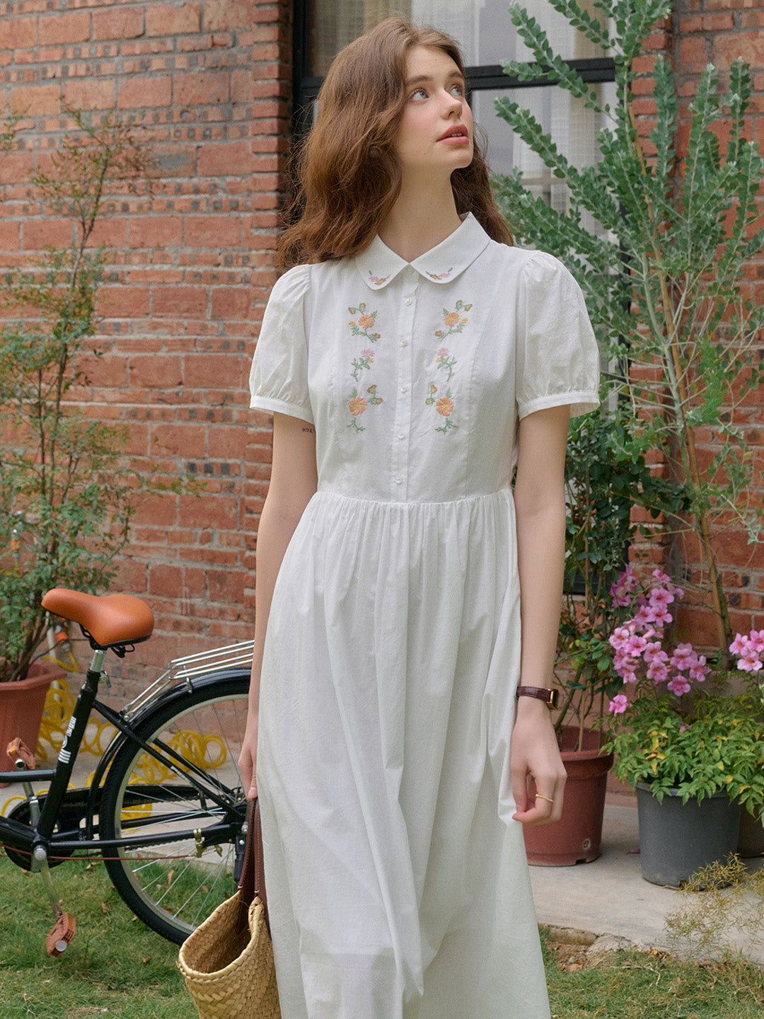 【Final Sale】Kali Peter Pan Collar 100% Cotton Dress
