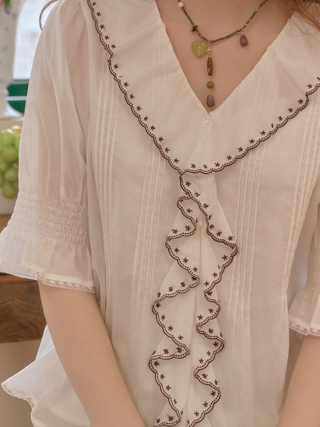 【Final Sale】Imani V-Neck 100% Cotton Top