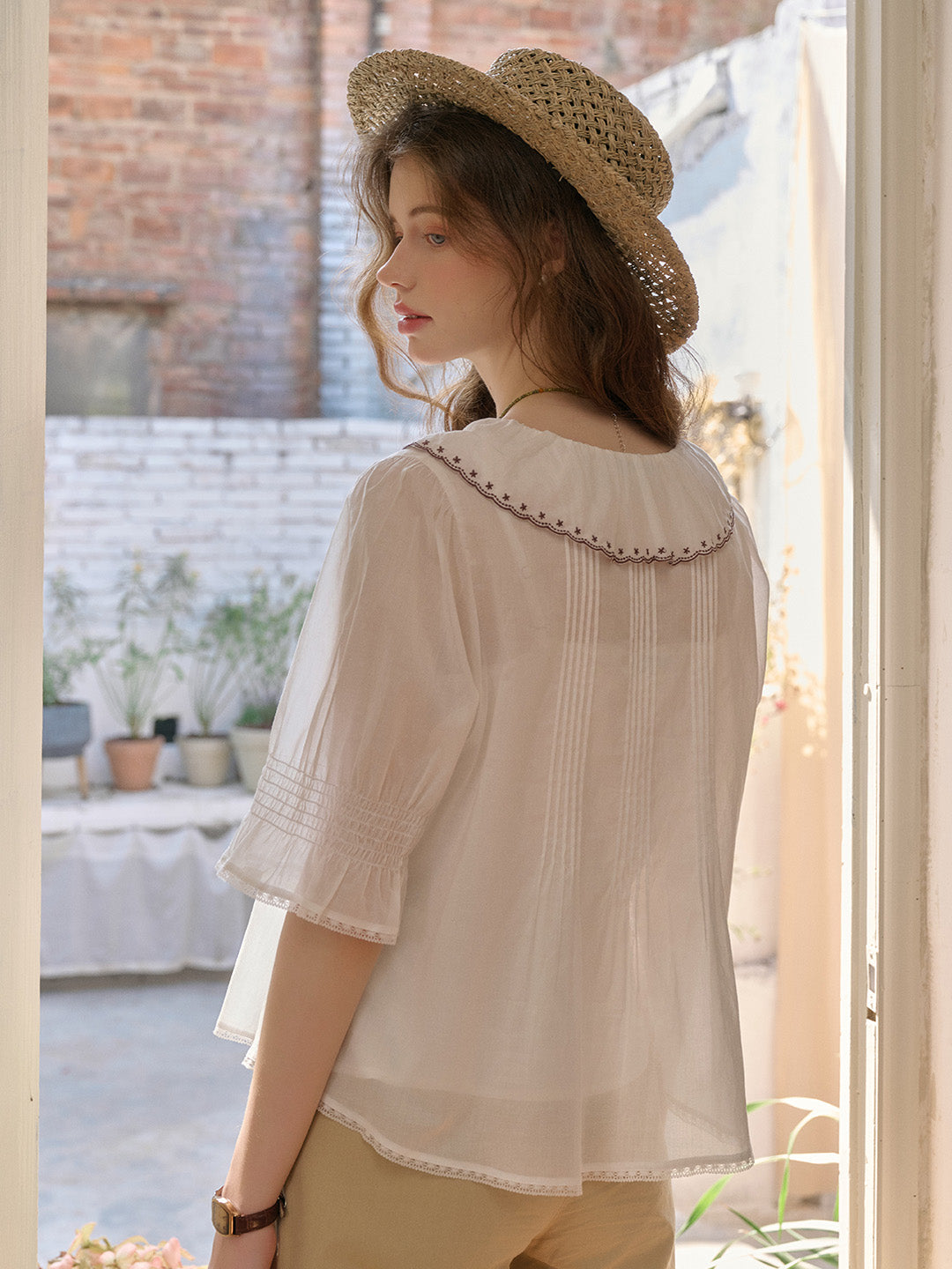 【Final Sale】Imani V-Neck 100% Cotton Top