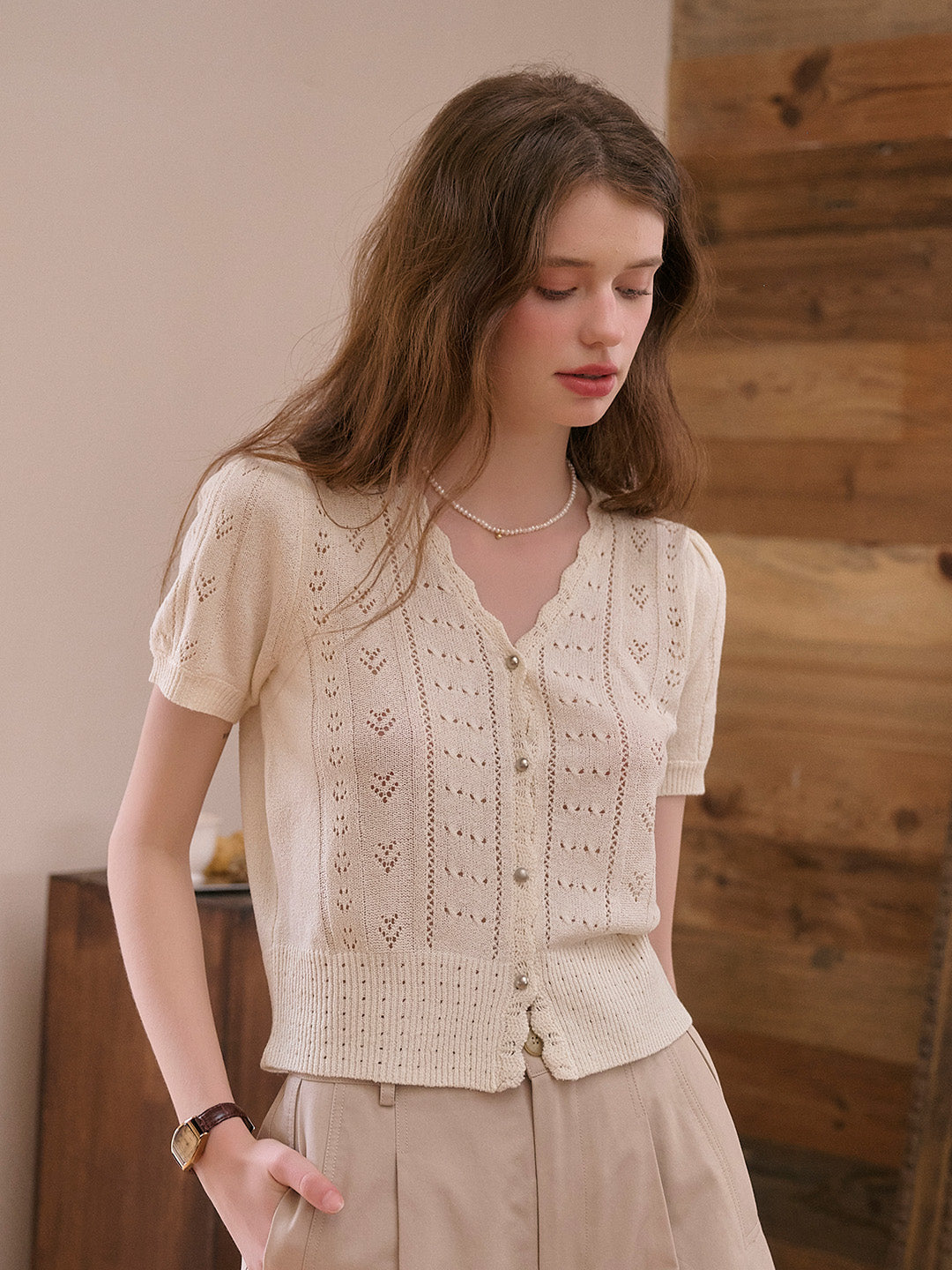 Harlow V-Neck Knit Cardigan