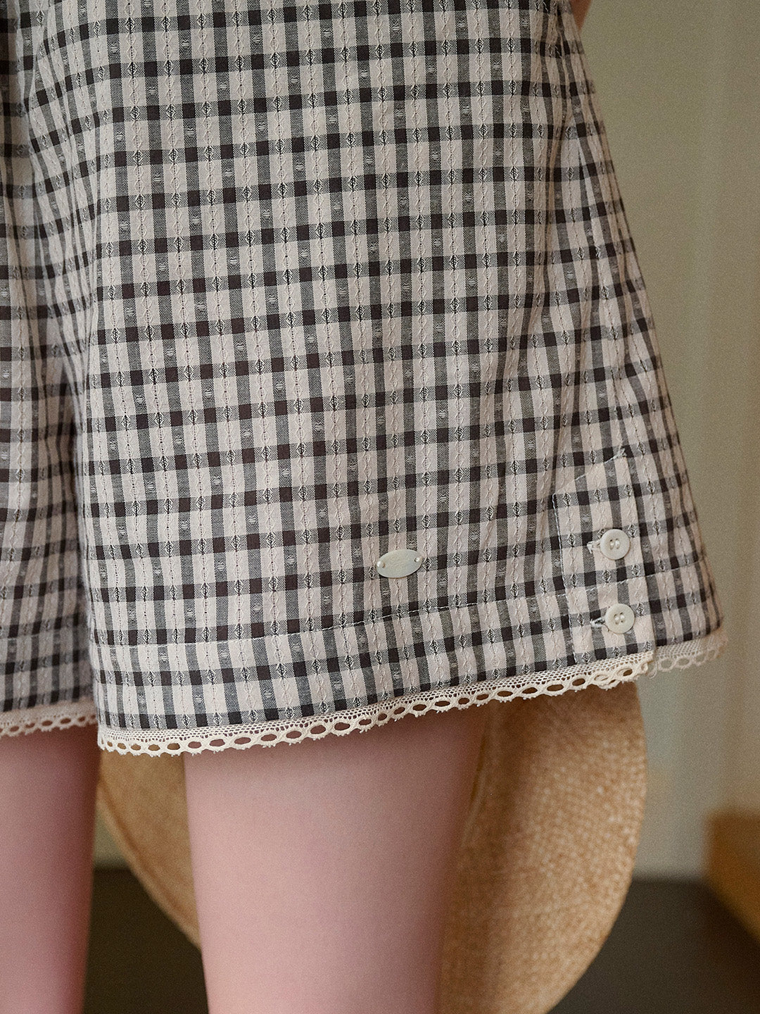 【Final Sale】Angelica Plaid 100% Cotton Shorts