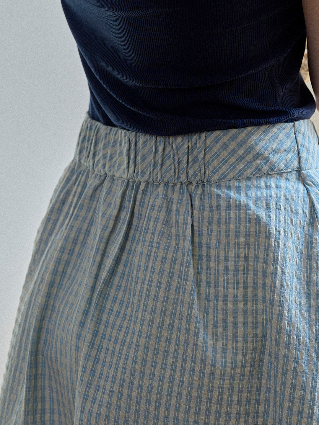 【Final Sale】Marigold Plaid Pocket Pleated Skirt