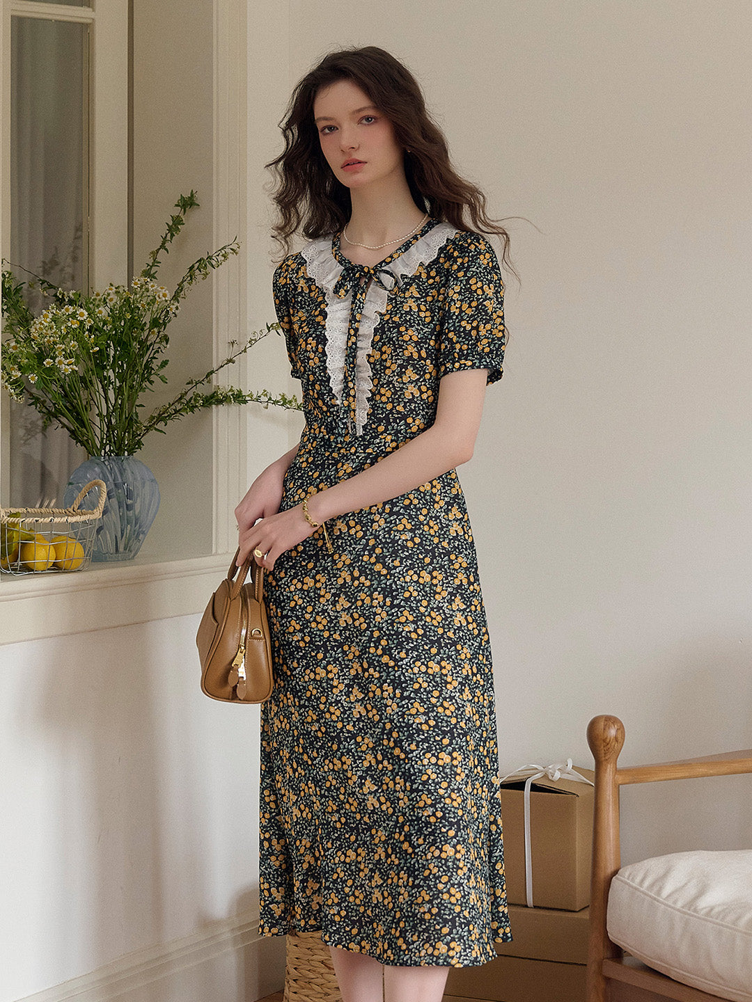 【Final Sale】Shiloh Round Neck Floral Dress