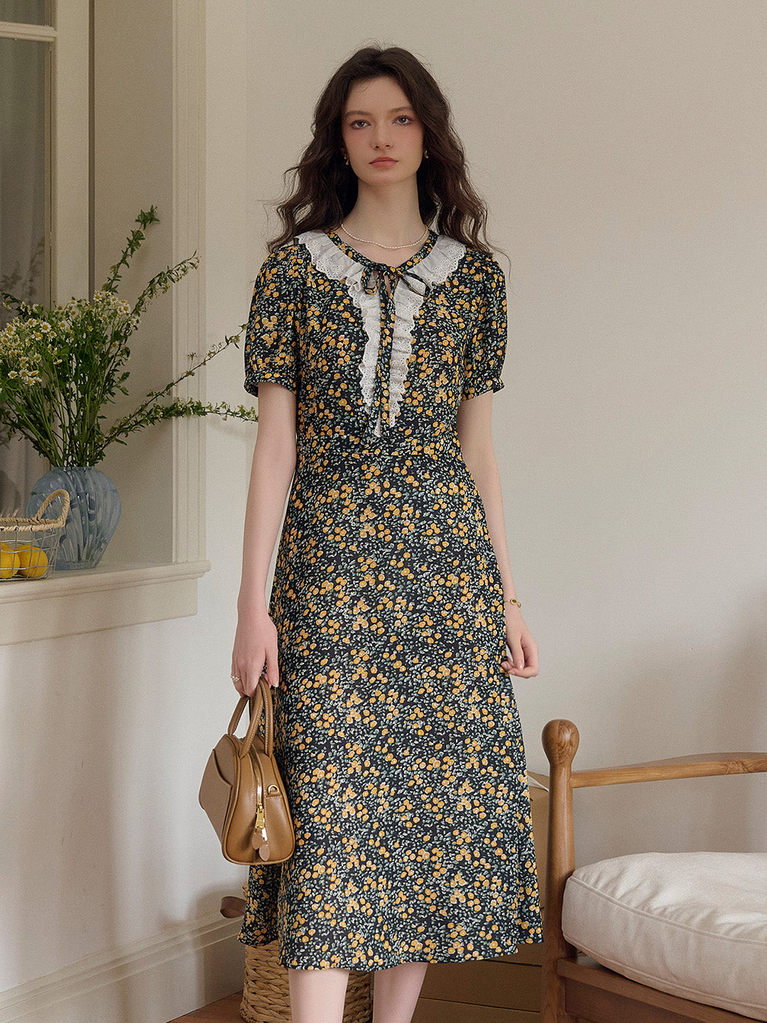 【Final Sale】Shiloh Round Neck Floral Dress