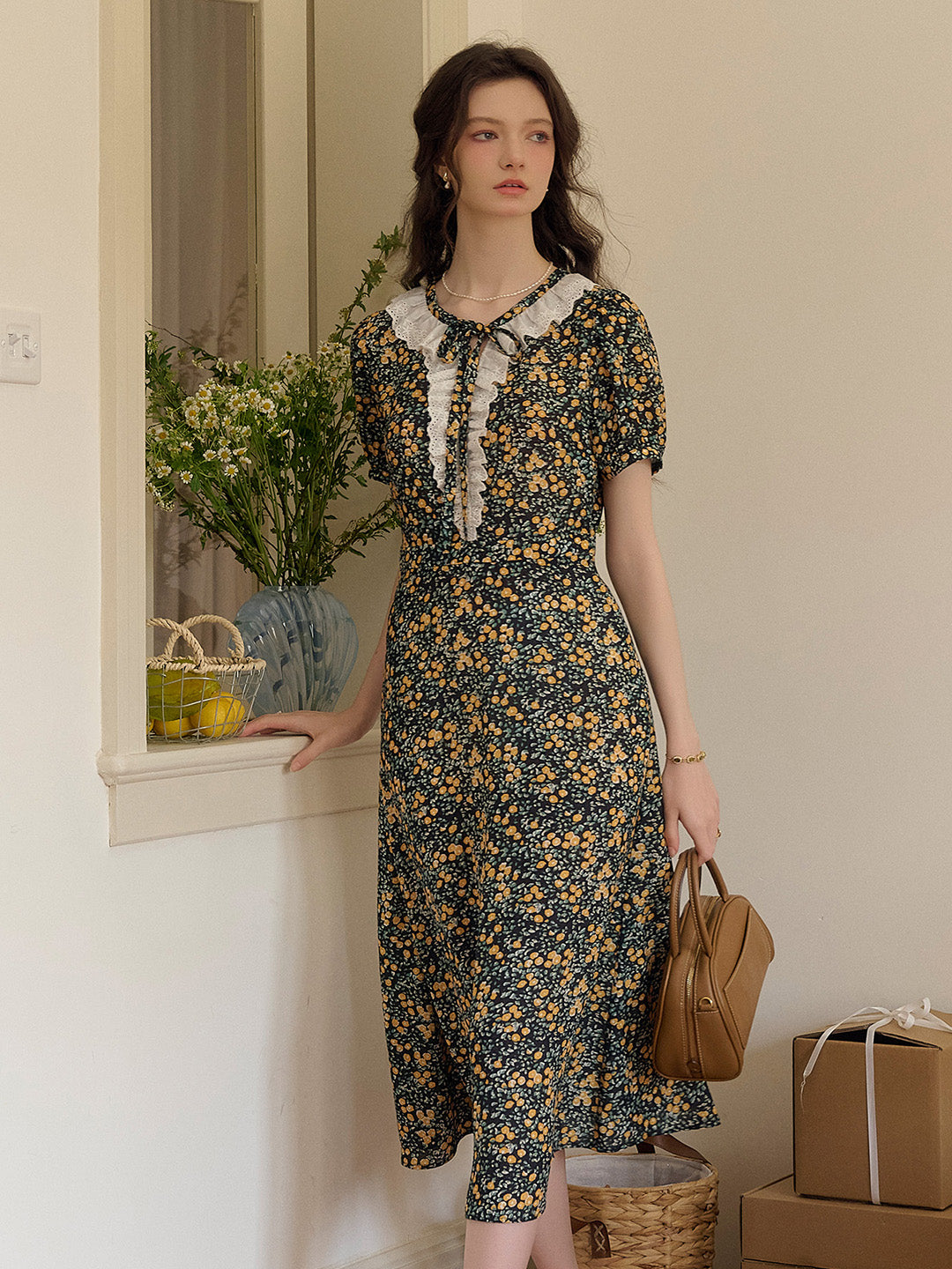 【Final Sale】Shiloh Round Neck Floral Dress