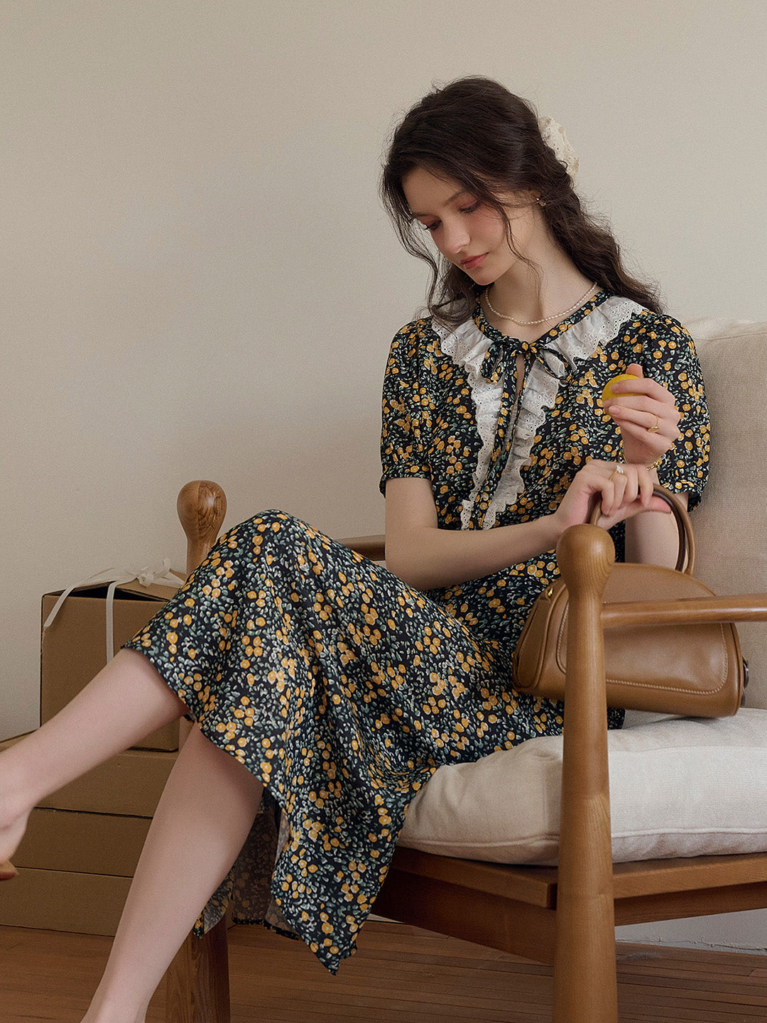 【Final Sale】Shiloh Round Neck Floral Dress