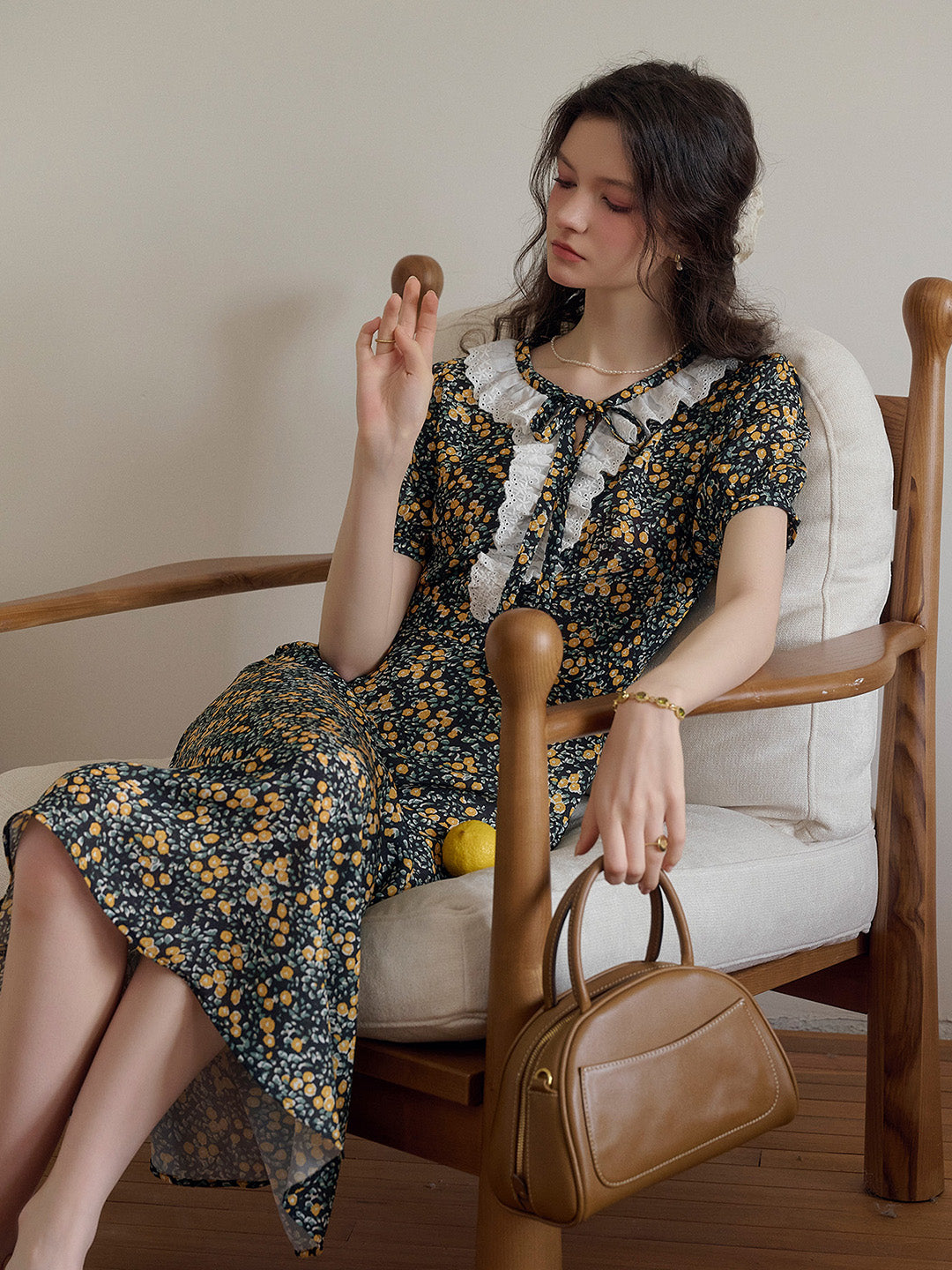 【Final Sale】Shiloh Round Neck Floral Dress