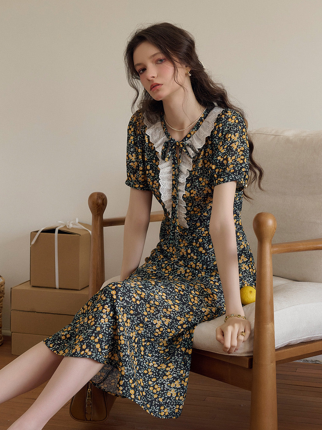 【Final Sale】Shiloh Round Neck Floral Dress
