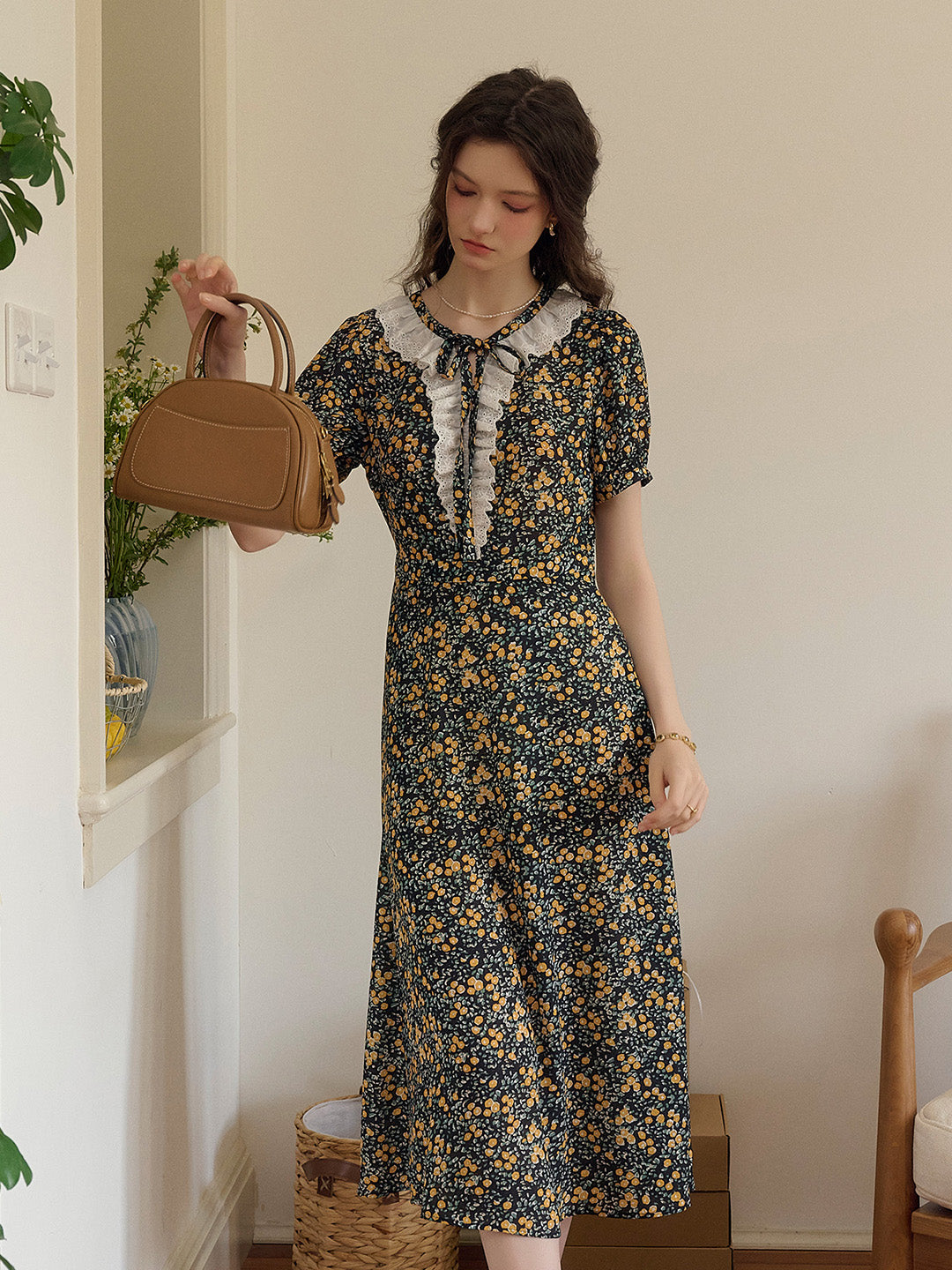 【Final Sale】Shiloh Round Neck Floral Dress