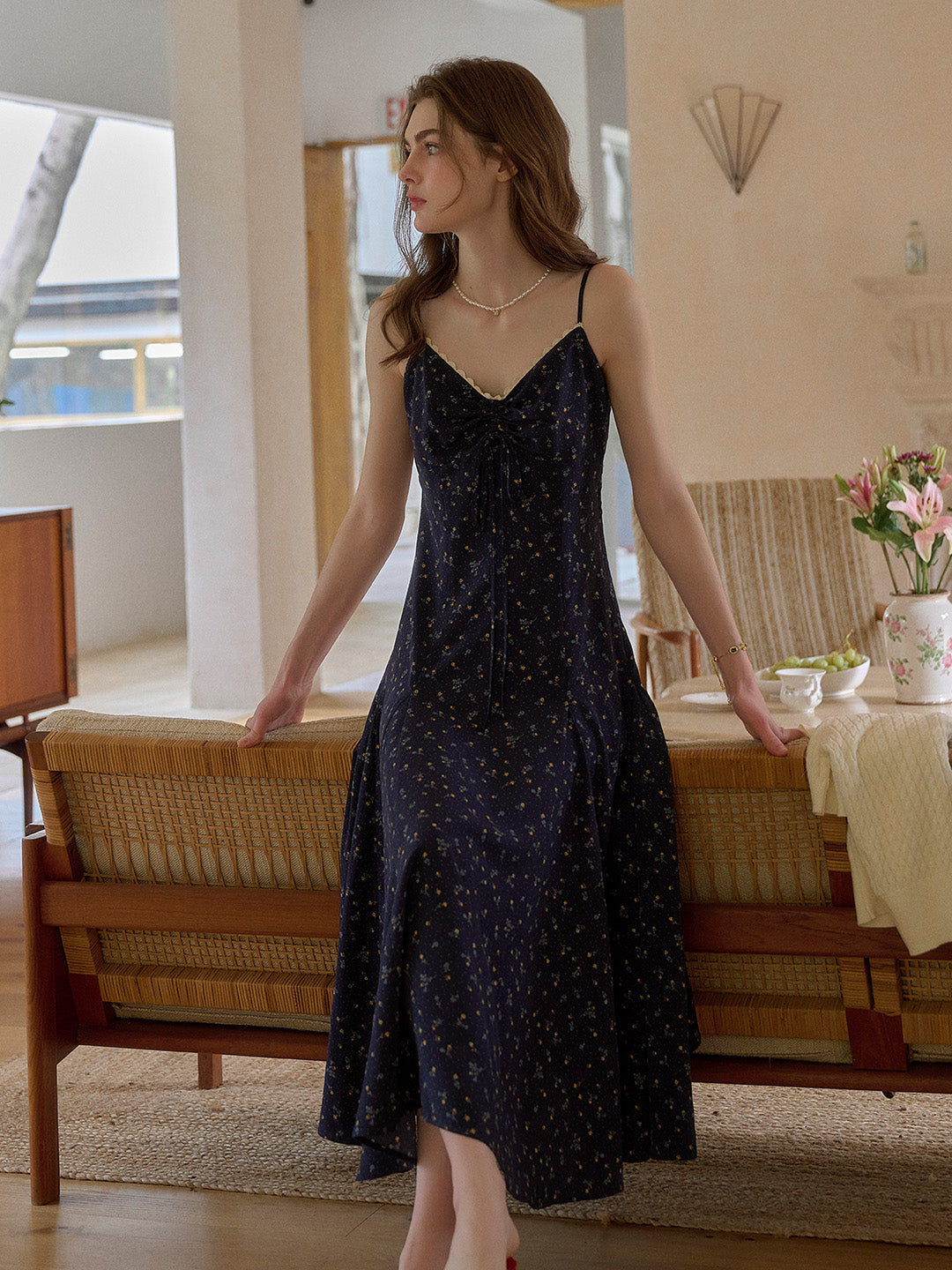Charlotte Floral Suspender Dress