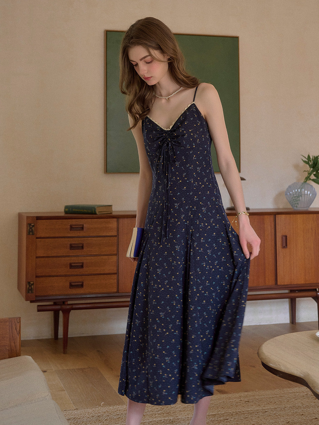 Charlotte Floral Suspender Dress
