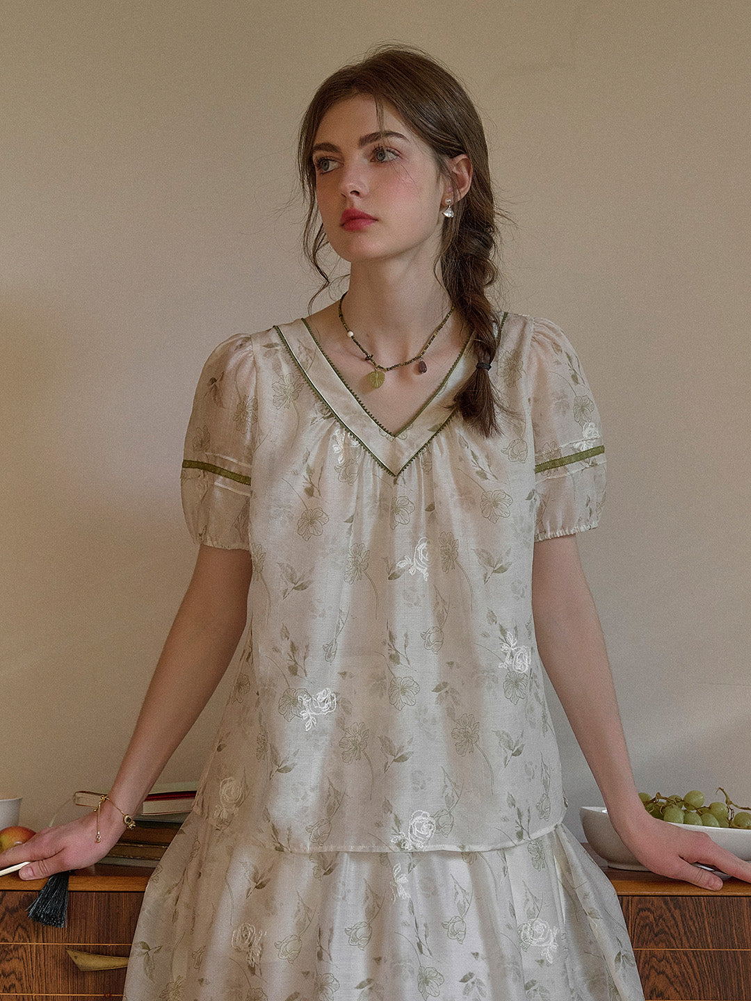 Kendall Embroidery Floral Skirt