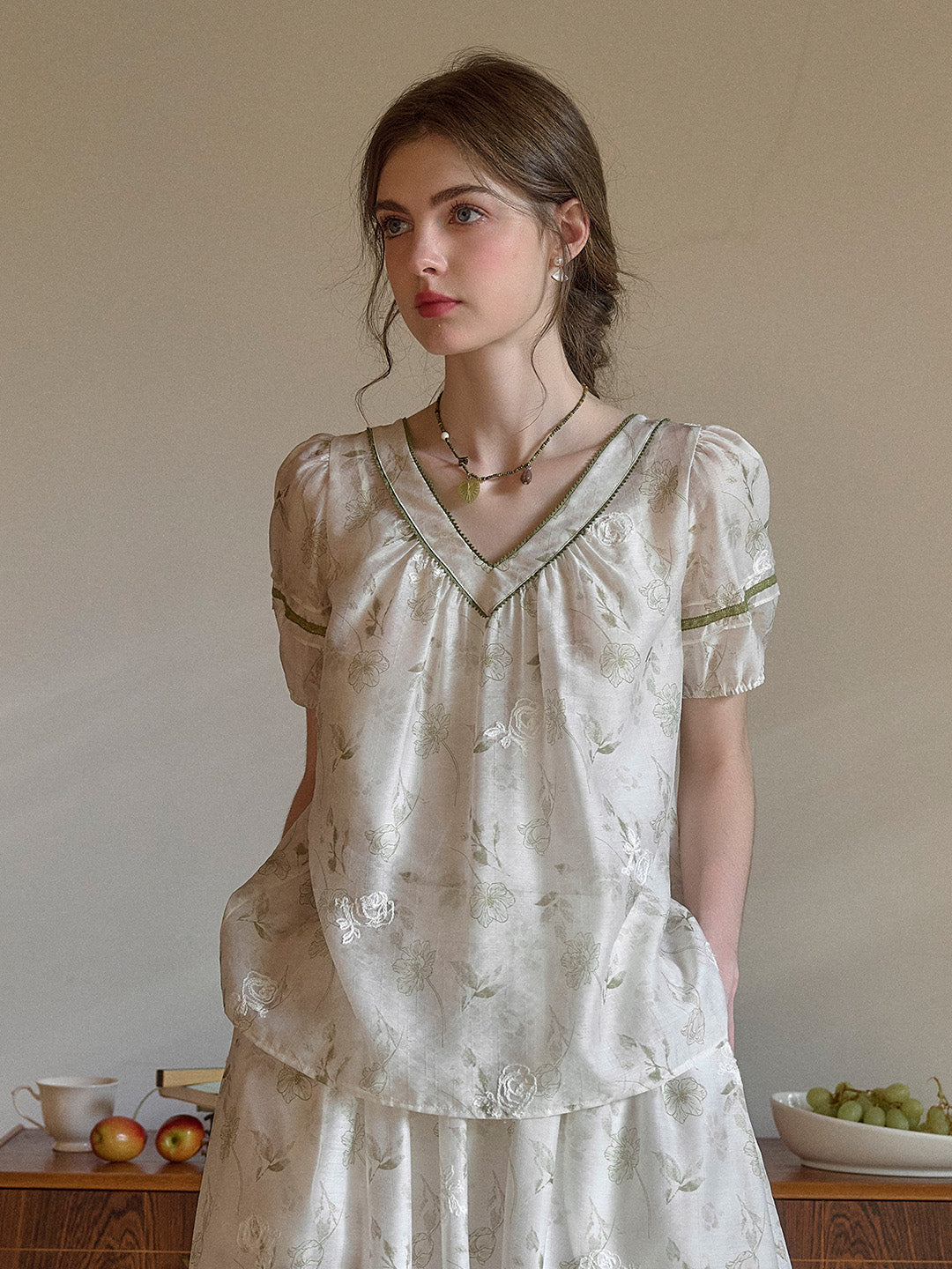 Kendall Embroidery Floral Skirt