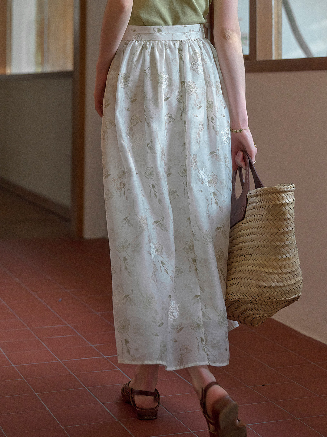 Kendall Embroidery Floral Skirt