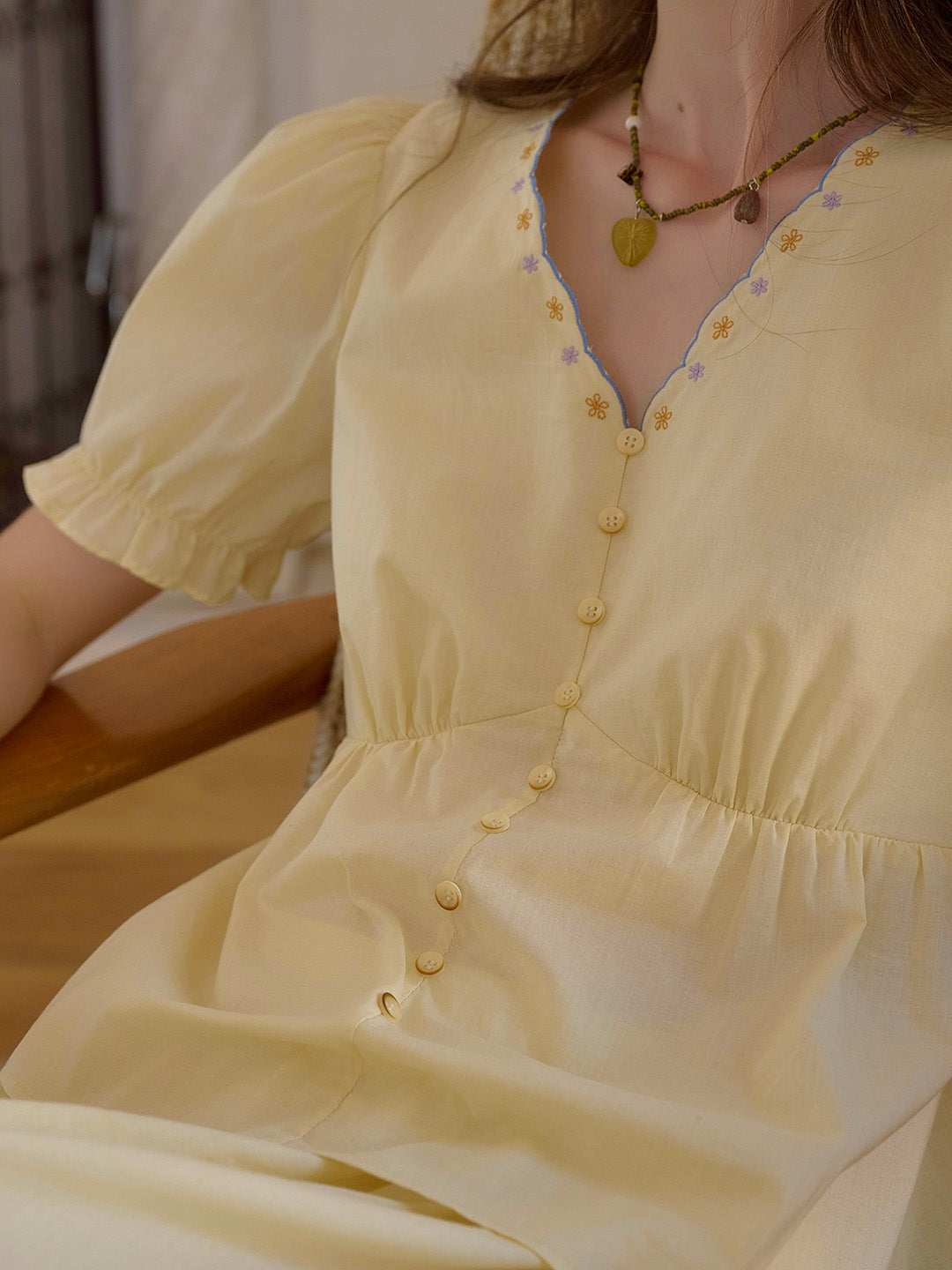 Ashley Floral Embroidery 100% Cotton Skirt