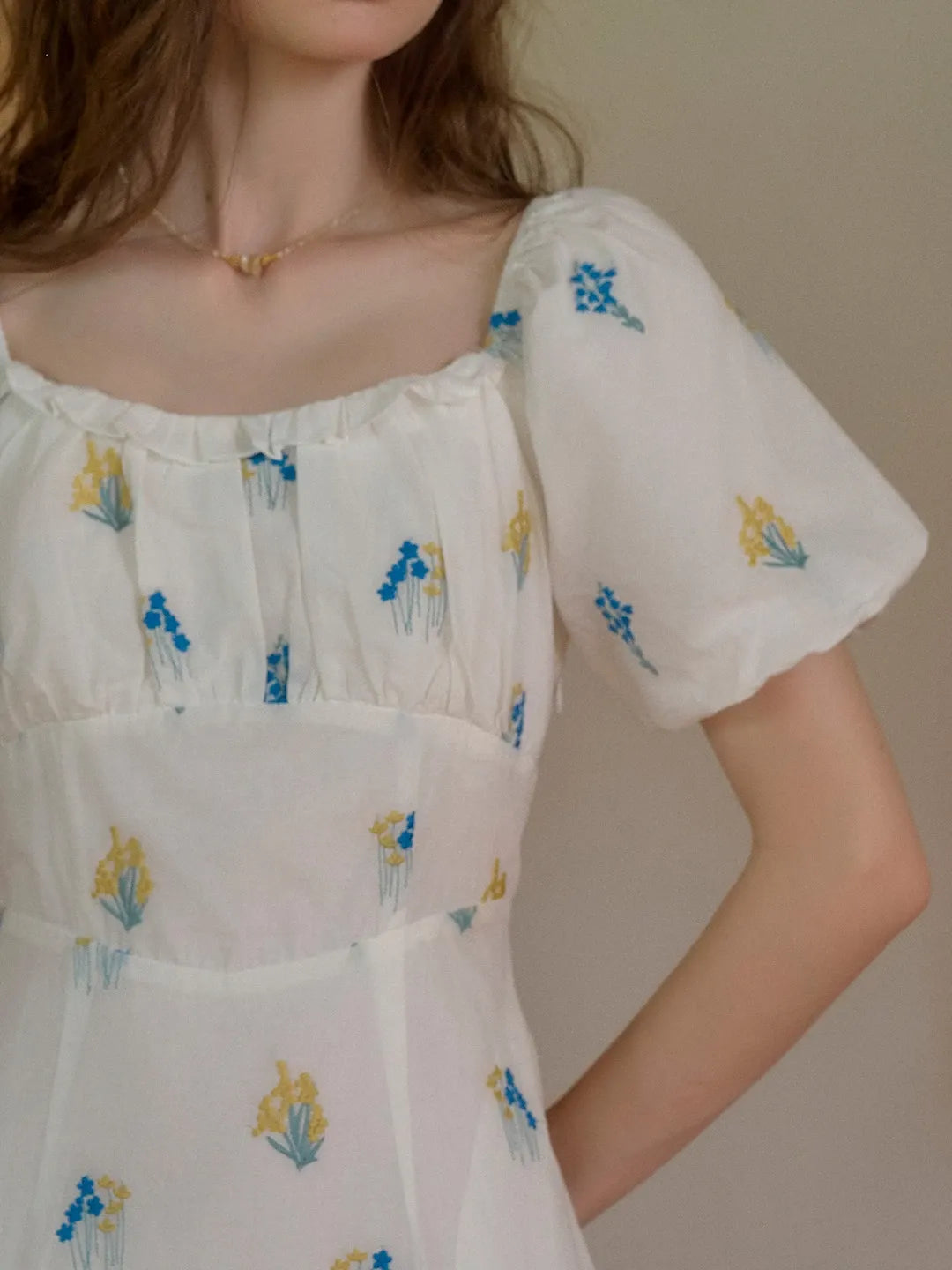 【Final Sale】Julissa Square Neck Floral Dress