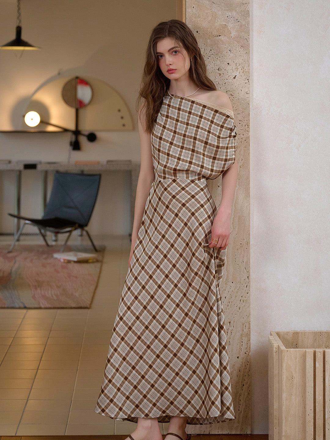 Isabel Cowl Neck Sleeveless Lysell Dress