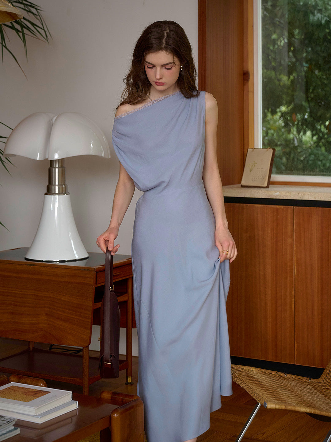 Isabel Cowl Neck Sleeveless Lysell Dress