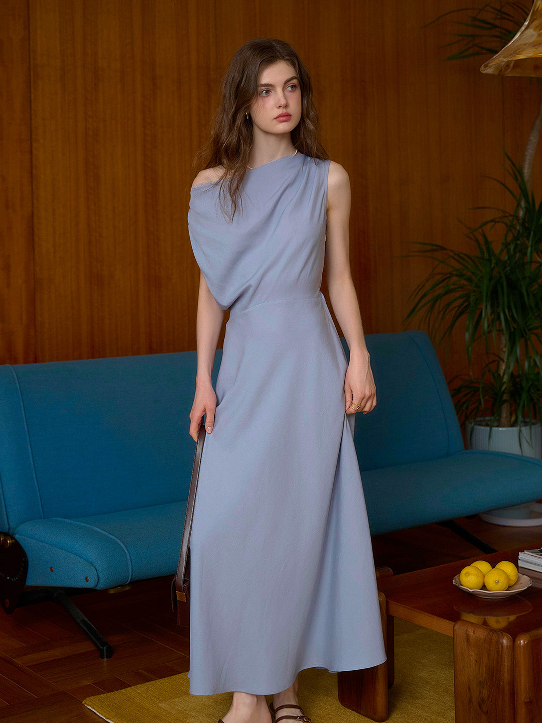 Isabel Cowl Neck Sleeveless Lysell Dress