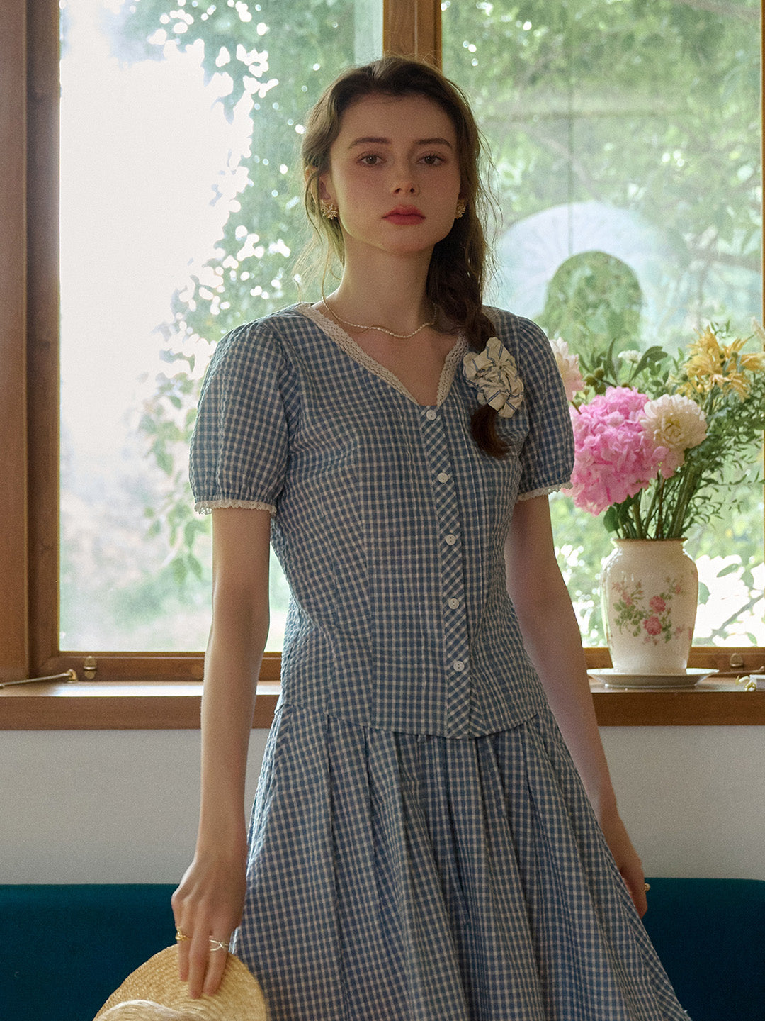 Raye A-Line Plaid Cotton Skirt