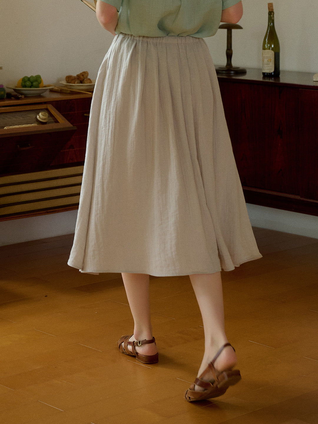 Arianna V-Neck Lyocell Linen Blouse