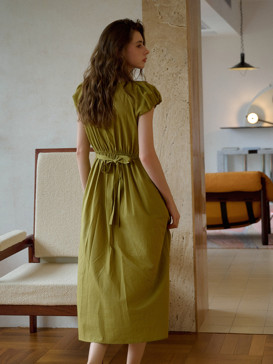 June Sweetheart Neck 100% Cotton Dress