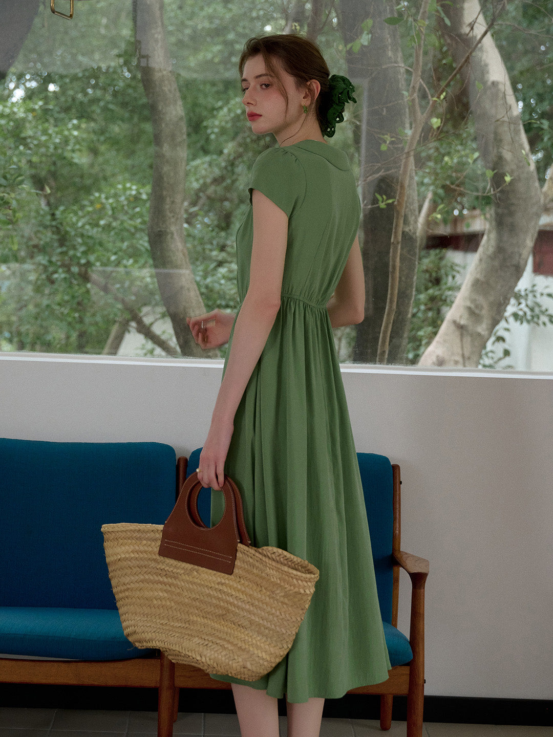 Elsie V-Neck Waist Modal Dress