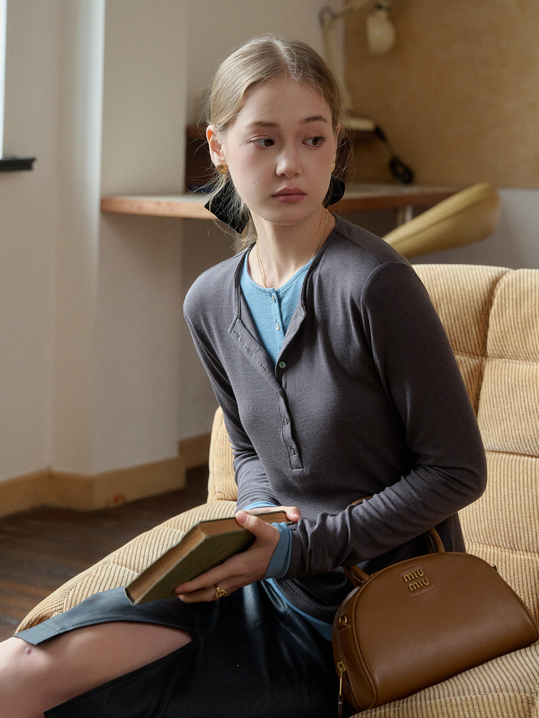 Anaya Round Neck Skin-Friendly Lyocell Merino Top