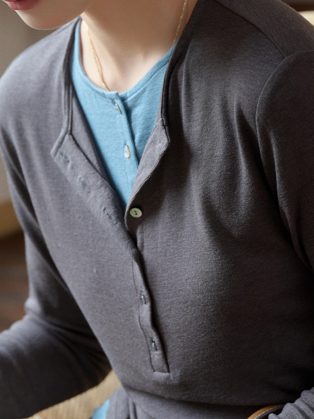 Anaya Round Neck Skin-Friendly Lyocell Merino Top