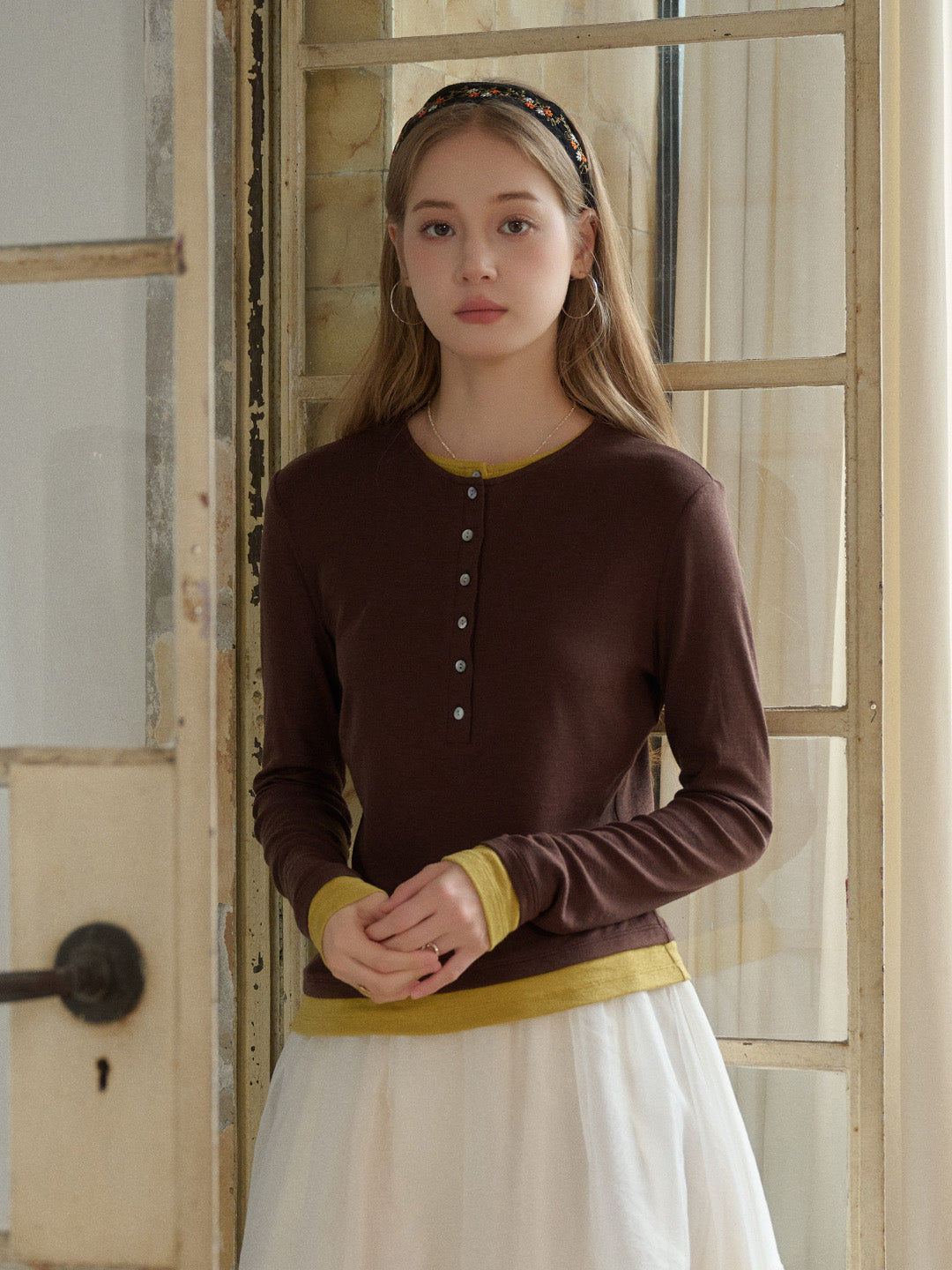 Anaya Round Neck Skin-Friendly Lyocell Merino Top