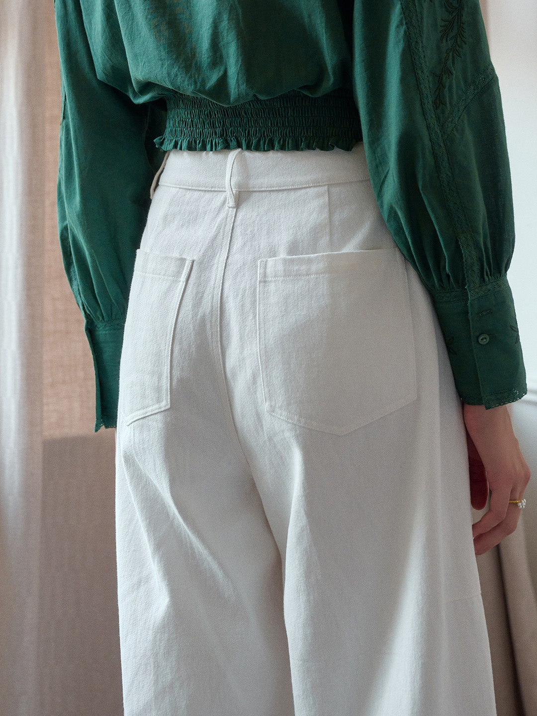 Mylah 100% Cotton Scimitar Trousers