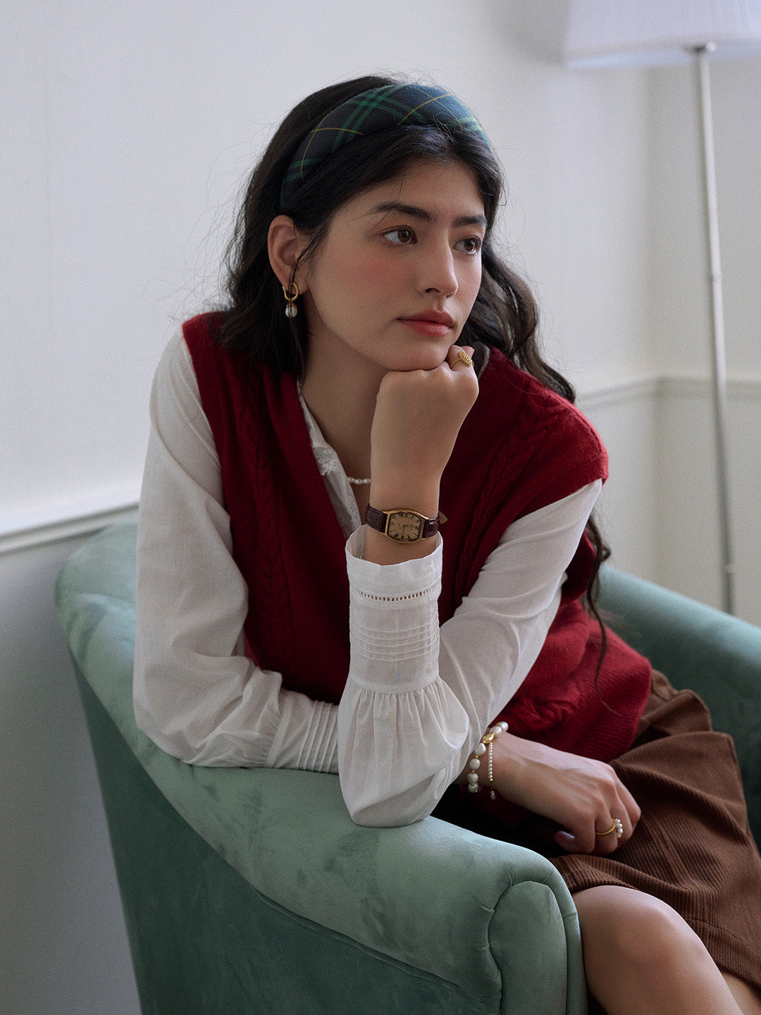 Hanna V-Neck Wool Vest