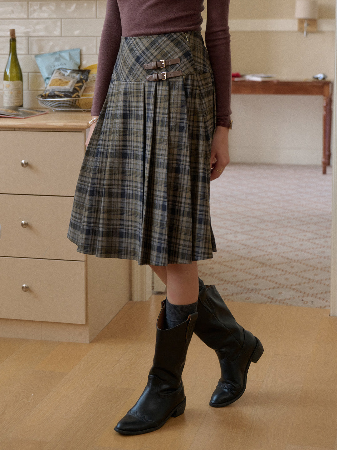 Katalina High-Waisted Cotton Skirt