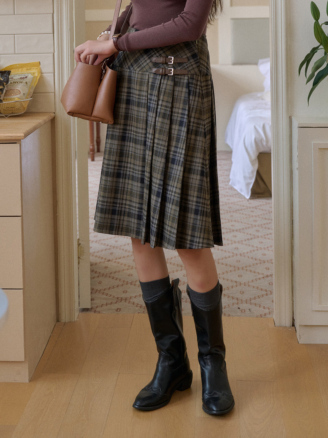 Katalina High-Waisted Cotton Skirt