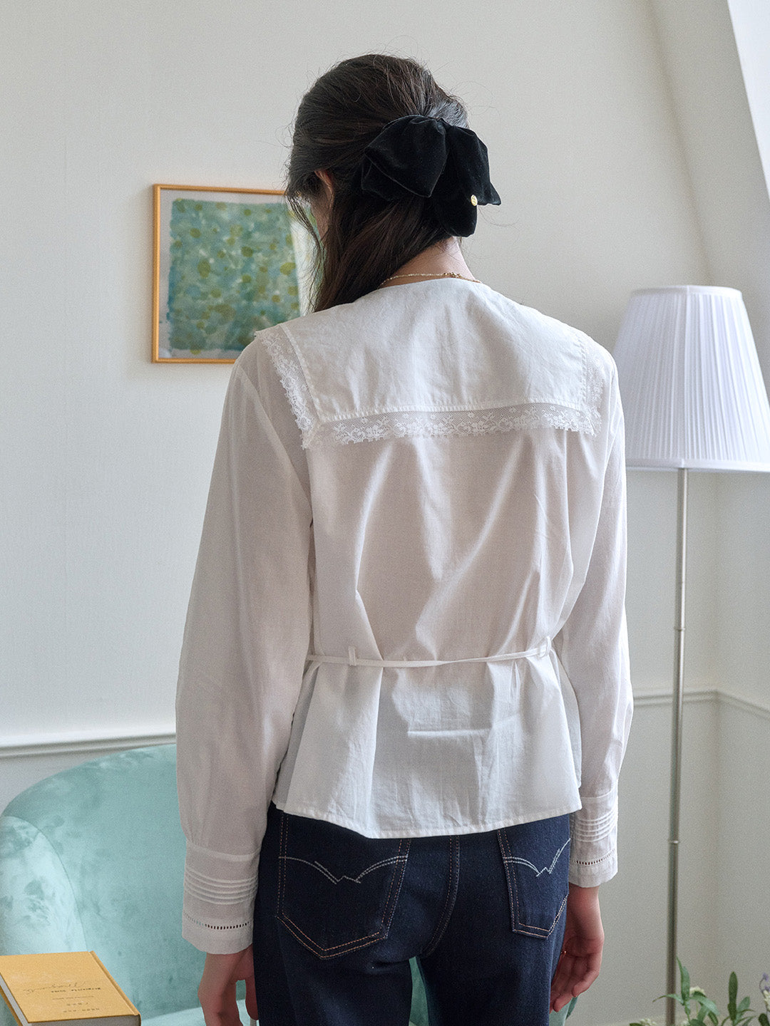 Collins V-Neck Waisted Blouse