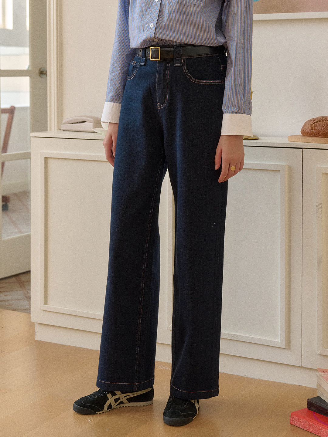 Alexis Straight Lyocell Cotton Jeans