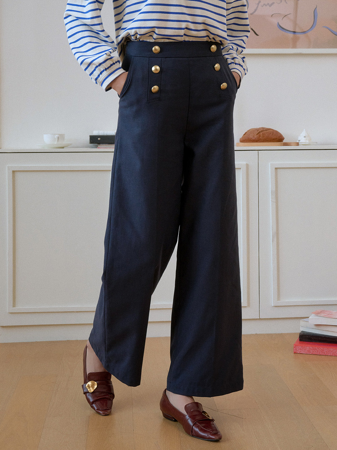 Mckenzie Straight Lyocell Cotton Trousers
