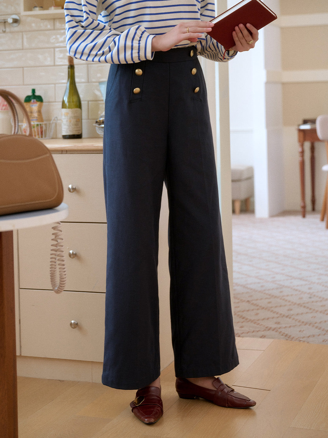 Mckenzie Straight Lyocell Cotton Trousers