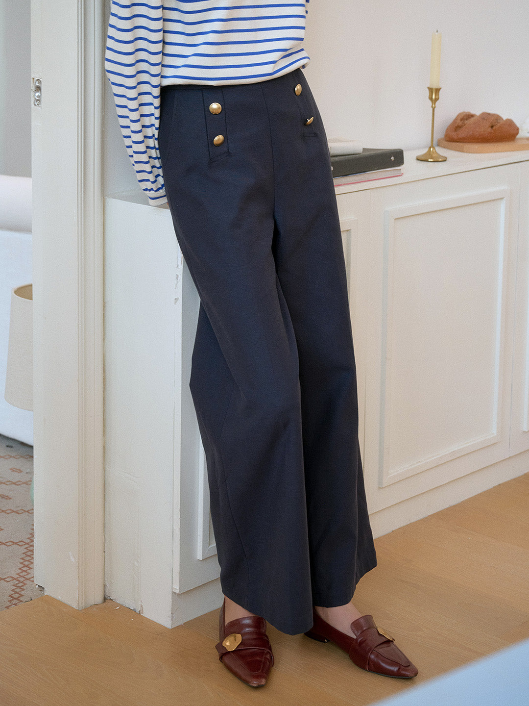Mckenzie Straight Lyocell Cotton Trousers