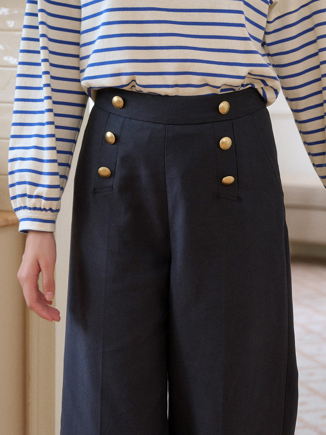 Mckenzie Straight Lyocell Cotton Trousers