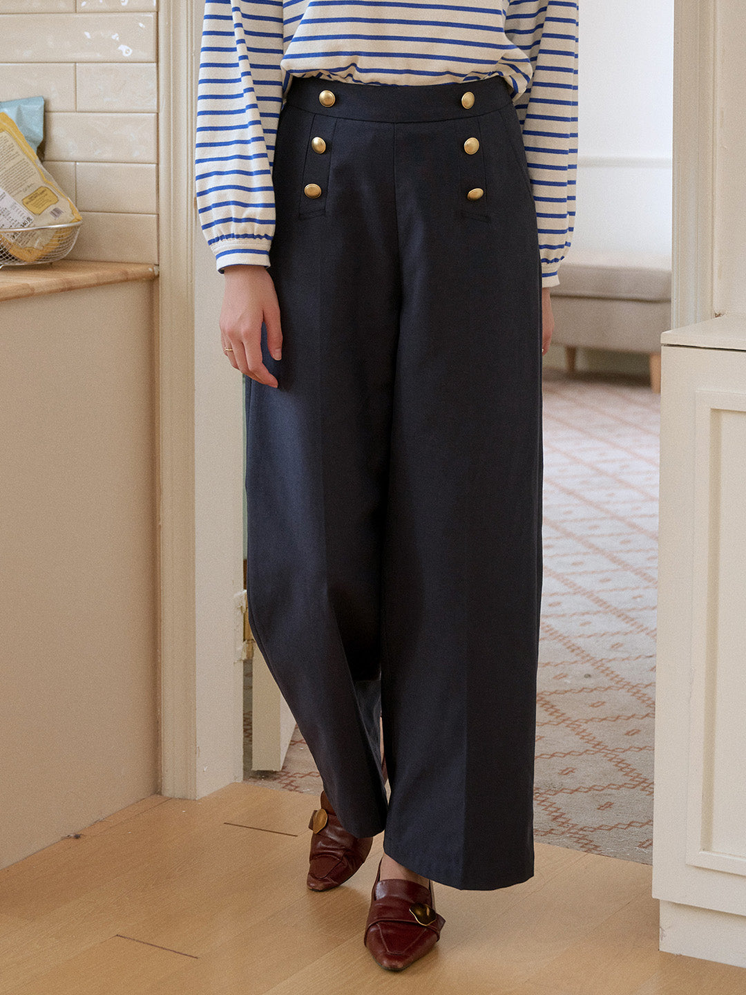 Mckenzie Straight Lyocell Cotton Trousers