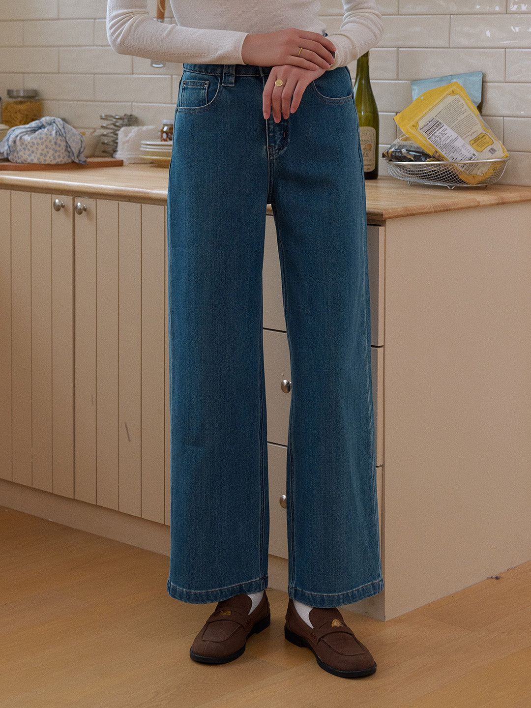 Alexis Straight Lyocell Cotton Jeans