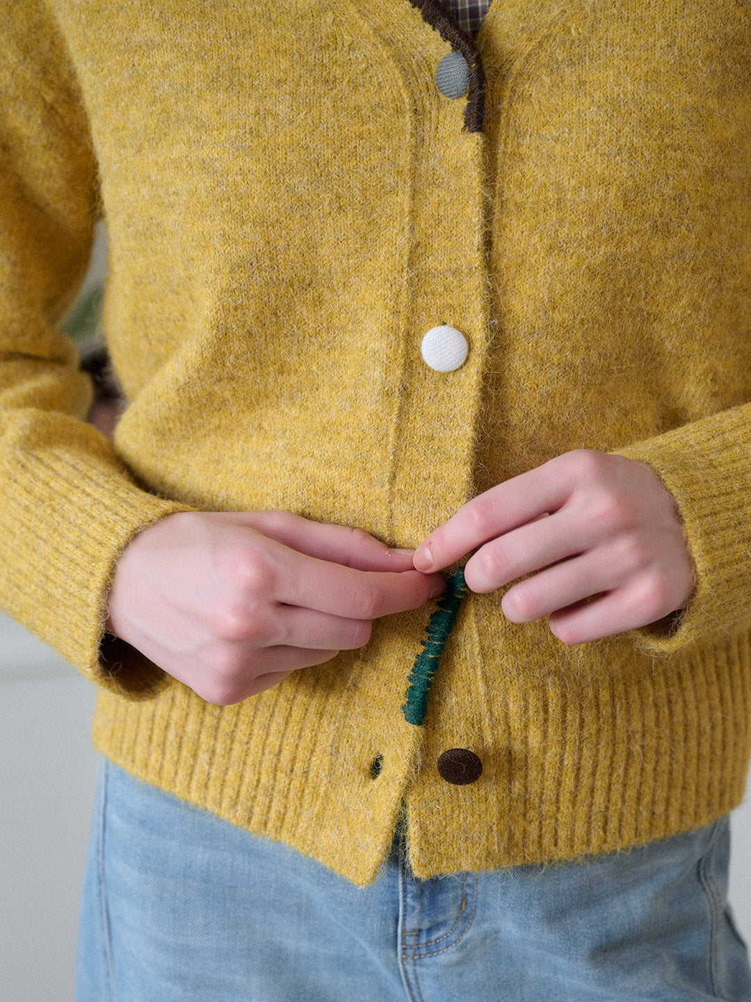 Makenzie V-Neck Wool Cardigan