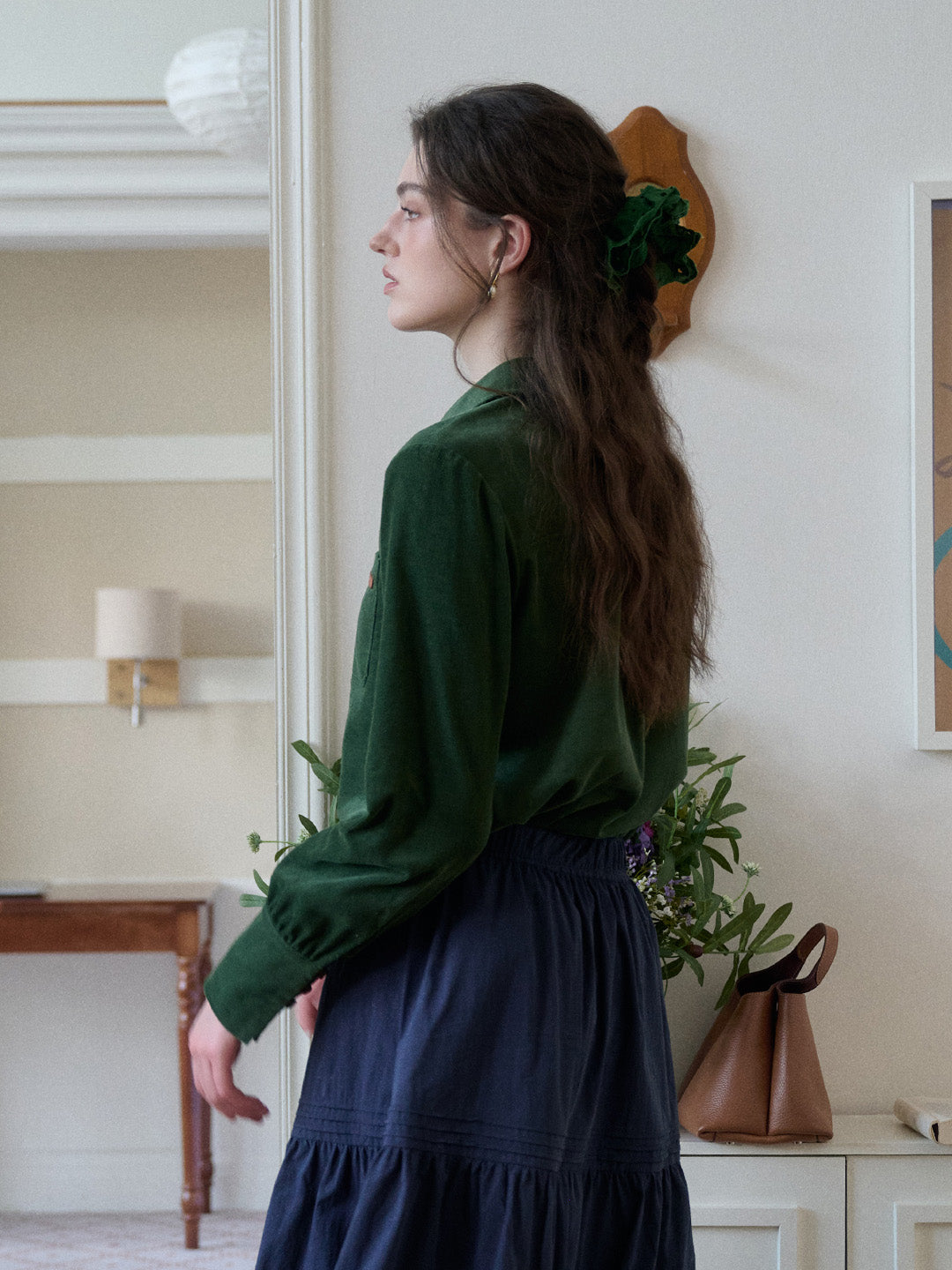 Alondra Lapel 100% Cotton Shirt