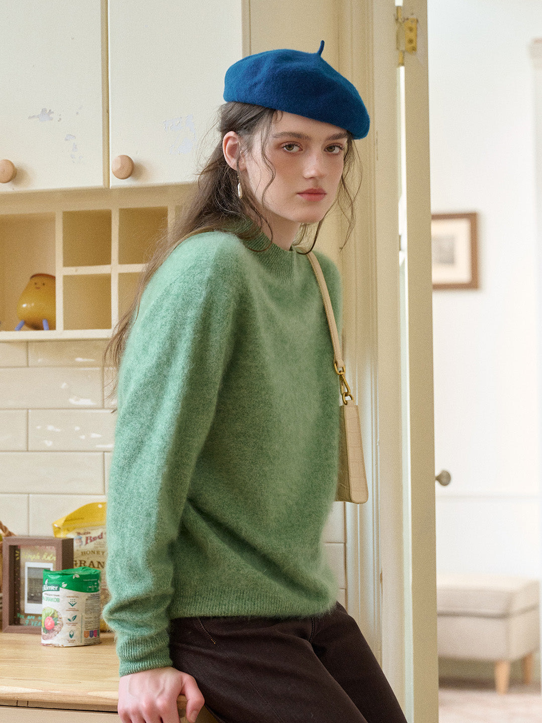 Izabella Round Neck Wool Sweater