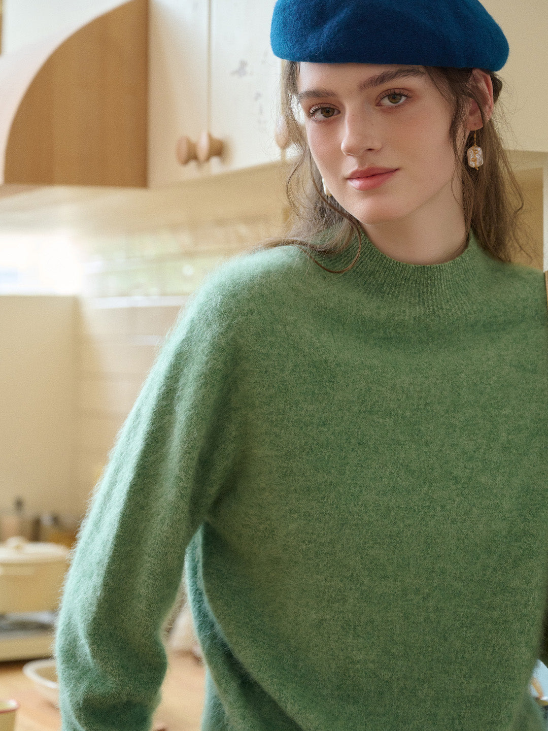 Izabella Round Neck Wool Sweater