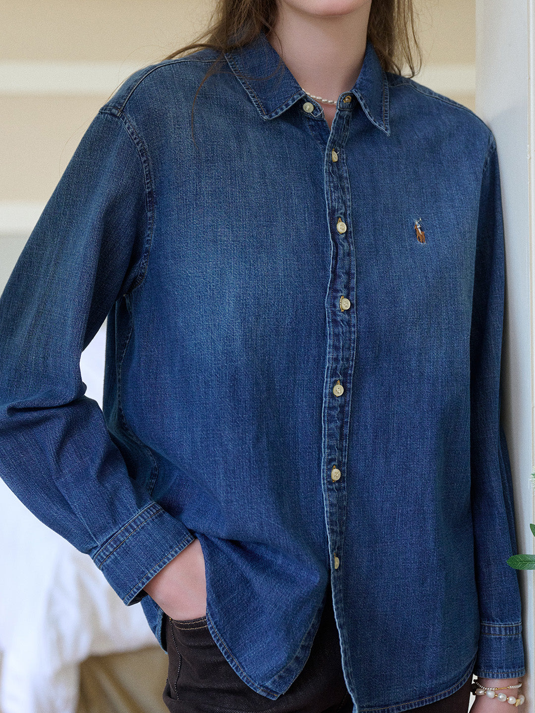 Maxine Lapel 100% Cotton Shirt
