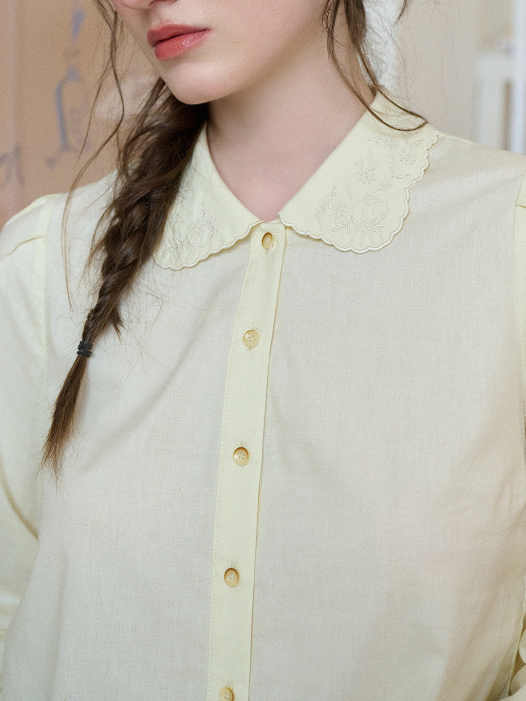 Legacy Peter Pan Collar Lyocell Cotton Shirt