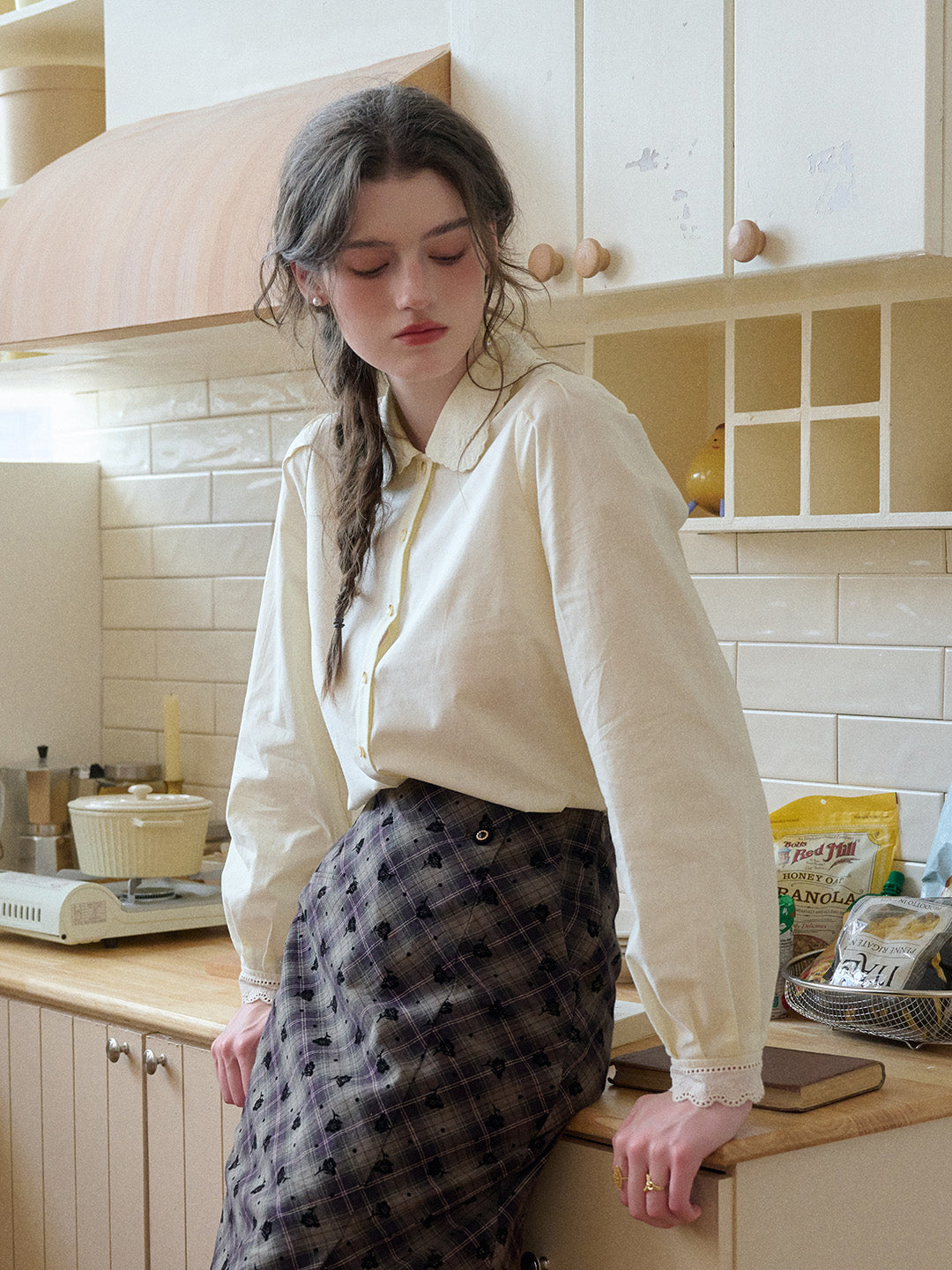 Legacy Peter Pan Collar Lyocell Cotton Shirt