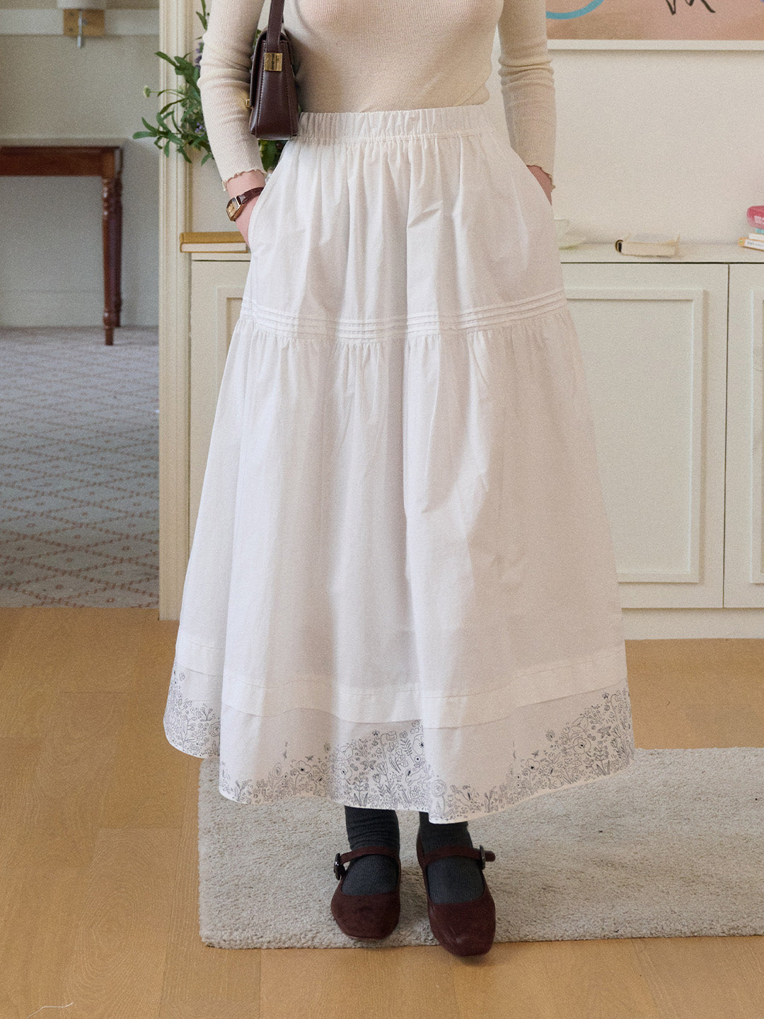 Bristol Midi 100% Cotton Skirt